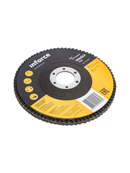 Круг лепестковый (125х22,2 мм; P80) Inforce 11-01-040