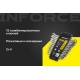 Набор комбинированных ключей с трещоткой 12 предметов Inforce, Сталь Cr-V, 8-19мм, 06-05-49