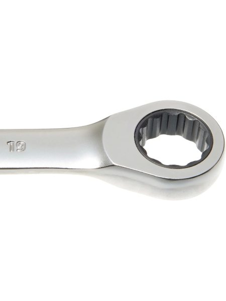 Набор комбинированных ключей с трещоткой 12 предметов Inforce, Сталь Cr-V, 8-19мм, 06-05-49