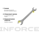 Рожковый ключ 17x19мм Inforce, Сталь Cr-V, профессиональный, 06-05-63
