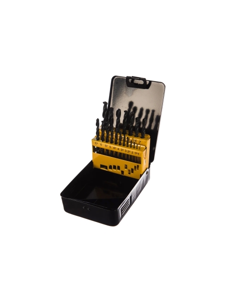 Набор сверл по металлу HSS-R (19 шт; 1-10 мм; шаг 0.5 мм) Inforce 11-01-121