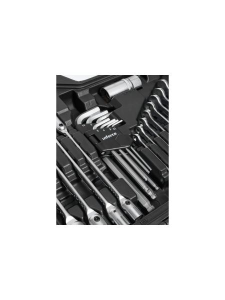 Набор инструментов Inforce 85 предметов 1/2", 1/4" Inforce, Сталь Cr-V, Профессиональный, 06-07-14