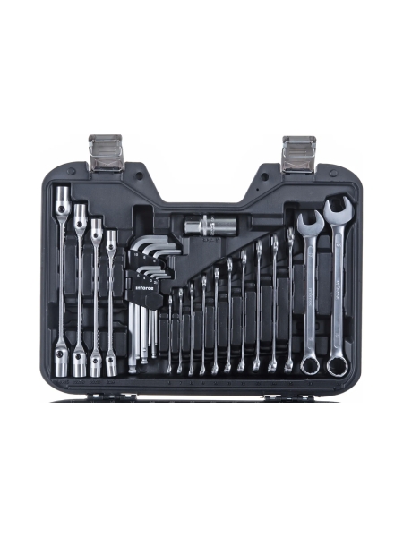 Набор инструментов Inforce 85 предметов 1/2", 1/4" Inforce, Сталь Cr-V, Профессиональный, 06-07-14