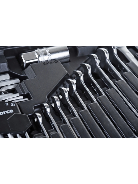 Набор инструментов Inforce 85 предметов 1/2", 1/4" Inforce, Сталь Cr-V, Профессиональный, 06-07-14