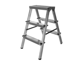 Алюминиевая стремянка Inforce двусторонняя, 3 ступени 02-11-09