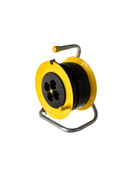 Силовой удлинитель на катушке Inforce К4-Е-25 ПВС 3x1.5 25м 4 розетки 25125