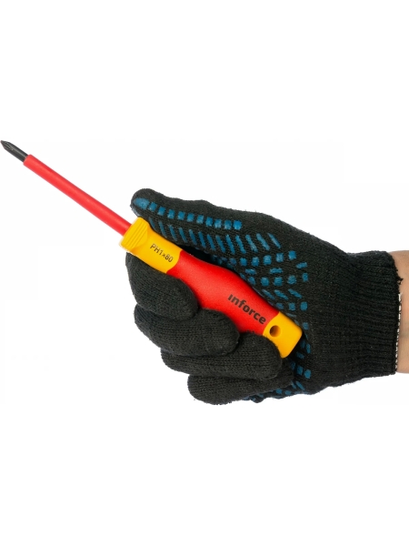 Диэлектрическая отвертка Inforce PH1х80мм 06-09-46