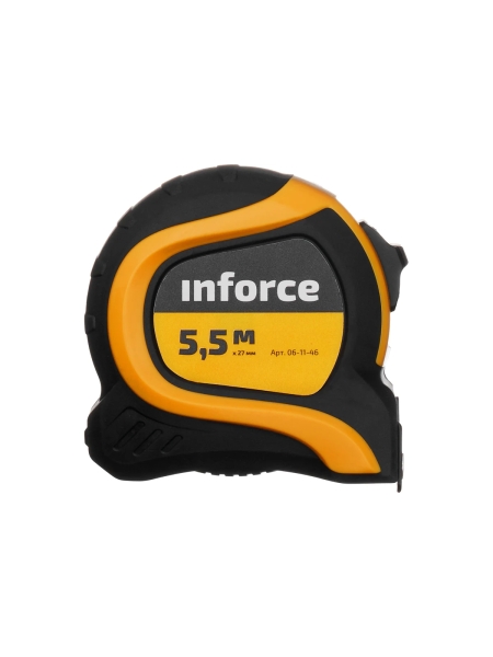 Измерительная рулетка с нейлоновой лентой и магнитным зацепом 5.5x27мм Inforce 06-11-46