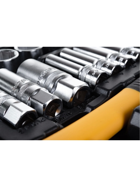 Набор инструментов Inforce 150 предметов 1/2" & 3/8" & 1/4", Сталь Cr-V, Сталь Cr-V, Профессиональный, 06-07-21