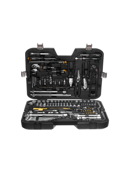 Набор инструментов Inforce 150 предметов 1/2" & 3/8" & 1/4", Сталь Cr-V, Сталь Cr-V, Профессиональный, 06-07-21