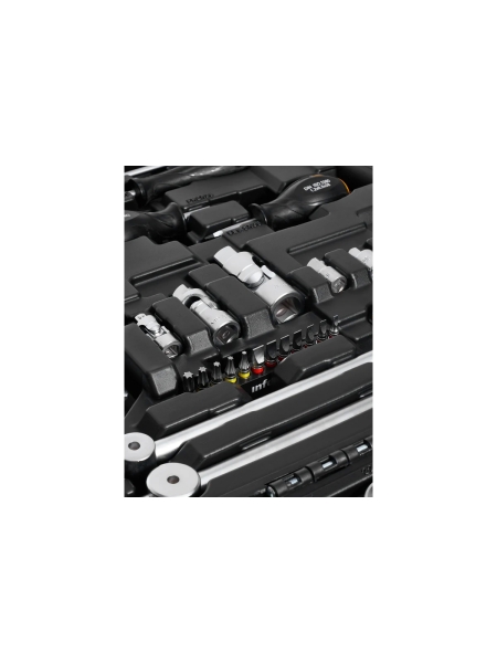 Набор инструментов Inforce 150 предметов 1/2" & 3/8" & 1/4", Сталь Cr-V, Сталь Cr-V, Профессиональный, 06-07-21