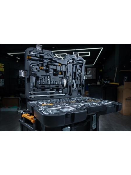 Набор инструментов Inforce 150 предметов 1/2" & 3/8" & 1/4", Сталь Cr-V, Сталь Cr-V, Профессиональный, 06-07-21