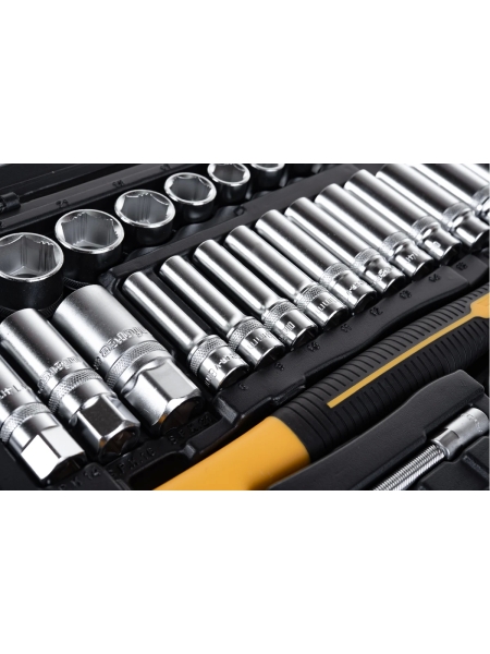 Набор инструментов Inforce 150 предметов 1/2" & 3/8" & 1/4", Сталь Cr-V, Сталь Cr-V, Профессиональный, 06-07-21