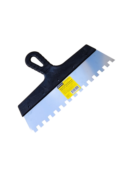 Зубчатый шпатель Inforce 300 мм зуб 10х10 мм 020605-010-300