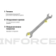 Рожковый ключ 12x13мм Inforce, Сталь Cr-V, профессиональный, 06-05-60