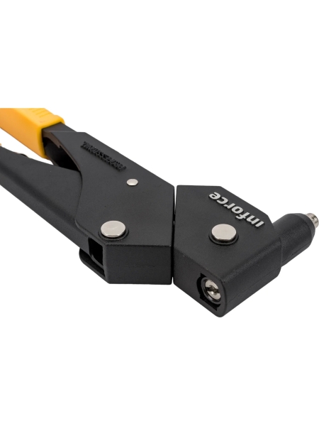 Литой ручной заклепочник Inforce поворотный 360 град., в кейсе, с набором заклепок 2.4-4.8 мм 06-14-111