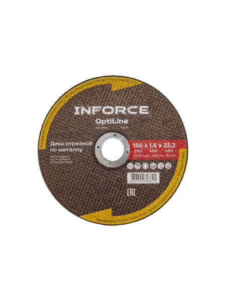 Диск отрезной по металлу OptiLine (150x1.6x22.2 мм) Inforce INB15016