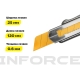 Строительный нож 25 мм в металлическом корпусе Inforce 06-02-14