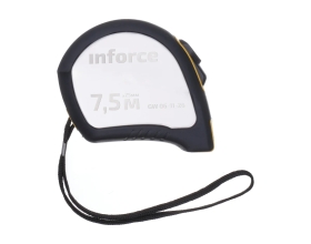 Рулетка в корпусе из нержавеющей стали с автостопом 7.5x25мм Inforce GW 06-11-26