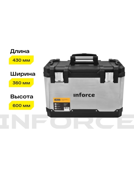 Металлопластиковый ящик для инструментов 24" на колесах Inforce 06-20-09