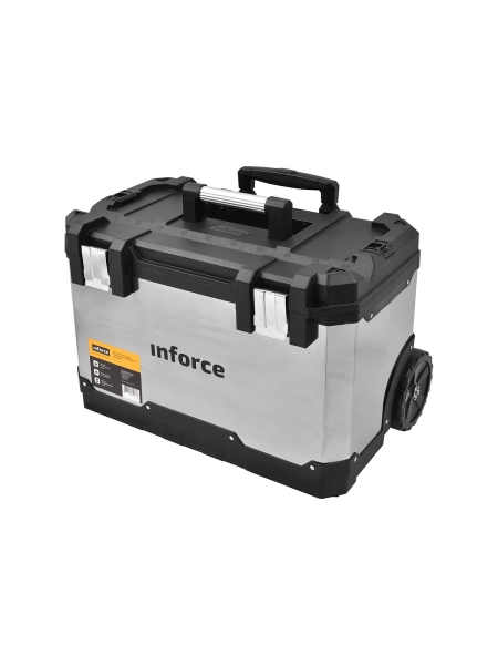 Металлопластиковый ящик для инструментов 24" на колесах Inforce 06-20-09