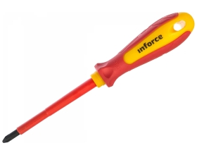 Диэлектрическая крестовая отвертка Inforce VDE Pro PH2x100мм 06-09-36