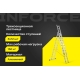 Профессиональная трехсекционная лестница Inforce 3x12 шириной 480мм ЛП-03-20