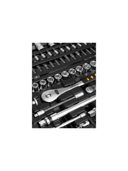 Набор инструментов 94 предмета 1/2", 1/4" Inforce, Сталь Cr-V, Профессиональный, 06-07-10