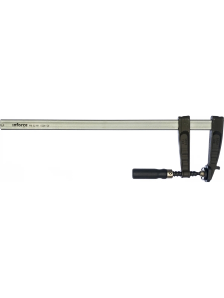 F-образная чугунная струбцина 500х120 мм Inforce 06-03-18