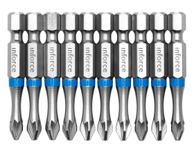 Бита (10 шт; PZ2; 50 мм) для шуруповерта Inforce 11-01-393