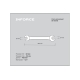 Рожковый ключ Inforce 22x24мм, Сталь Cr-V 06-05-65