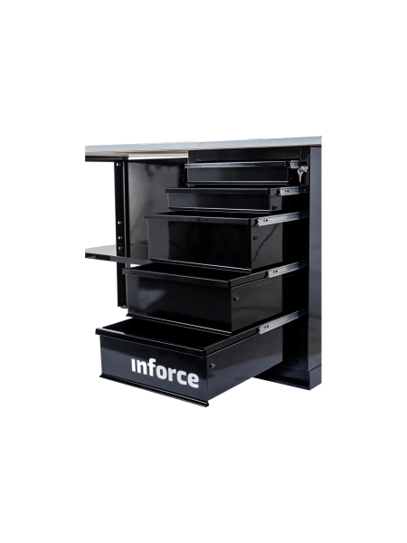 Верстак с драйвером Inforce 1600х686х845 LW-2 допустимая нагрузка на стол 1000кг, 05-01-006