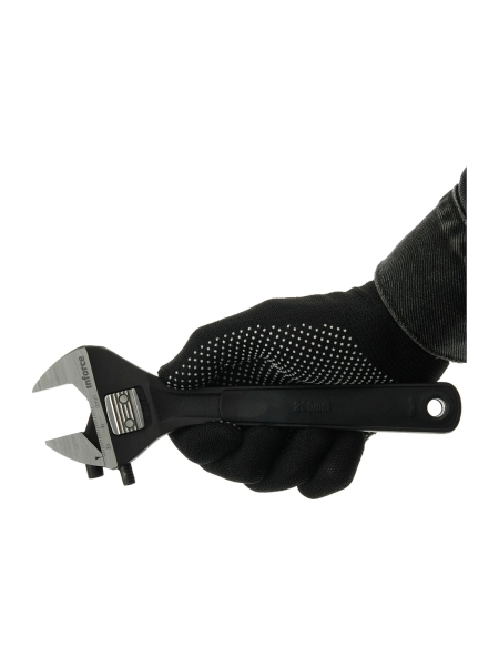 Разводной ключ 200 мм c фиксатором Inforce 06-05-56