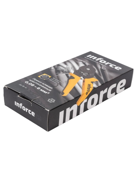 Шестигранные пресс-клещи Inforce 0,08-6 мм2 06-19-11