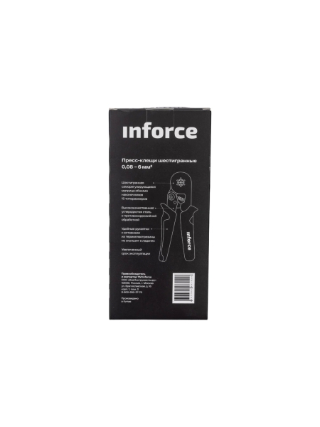 Шестигранные пресс-клещи Inforce 0,08-6 мм2 06-19-11