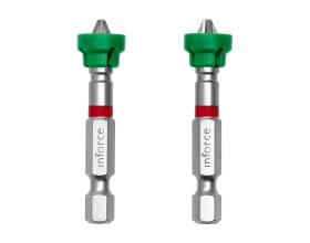 Бита с магнитным ограничителем (держателем) (2 шт; PH2; 50 мм) Inforce 11-01-297