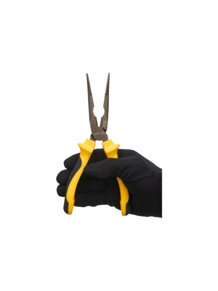 Никелированные длинногубцы Inforce 200мм 06-18-47