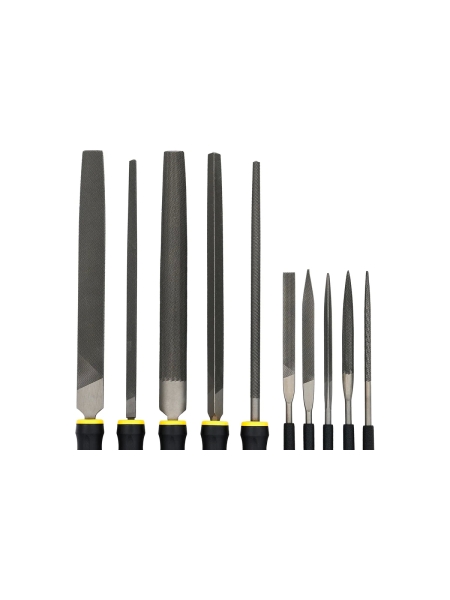 Набор напильников и надфилей 200мм Inforce 10 шт 06-09-92