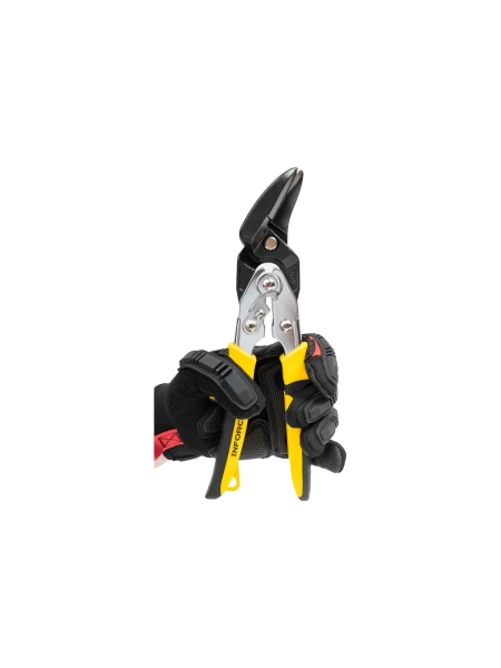 Усиленные ножницы по металлу Inforce с выносом, левые, 260мм 06-18-64