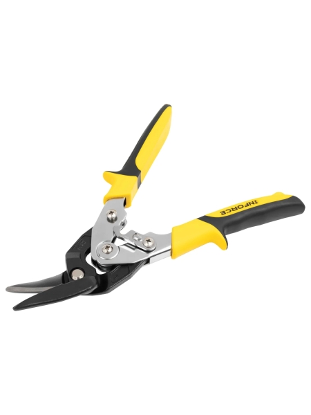 Усиленные ножницы по металлу Inforce с выносом, левые, 260мм 06-18-64