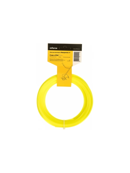 Леска для триммеров флуоресцентная (2.0 мм; 15 м; звезда) Inforce 11-04-02