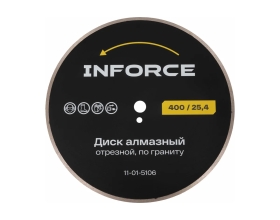 Диск алмазный отрезной 400x25.4x3.6 мм по граниту Inforce 11-01-5106