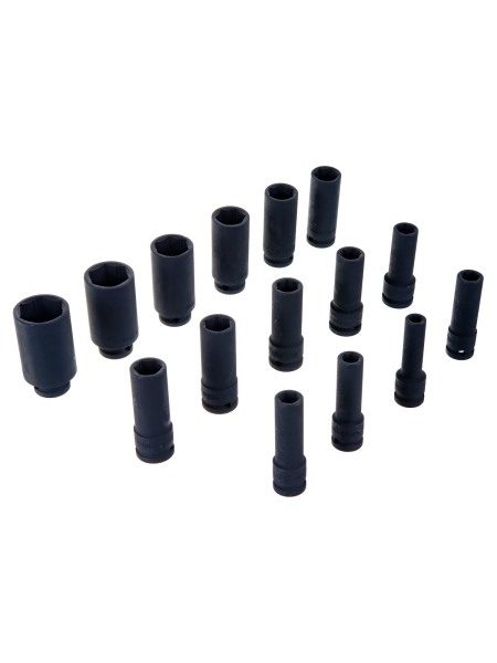 Набор торцевых ударных удлиненных головок Inforce (1/2"; 10-32 мм) 11-01-264