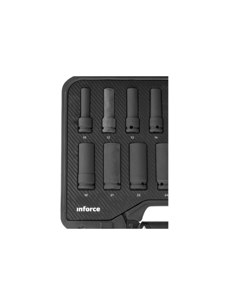 Набор торцевых ударных удлиненных головок Inforce (1/2"; 10-32 мм) 11-01-264