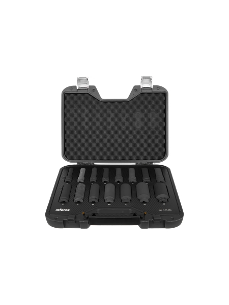 Набор торцевых ударных удлиненных головок Inforce (1/2"; 10-32 мм) 11-01-264