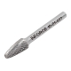 Бор-фреза форма F /парабола с закругленной головой/ DC 10х20/65 хв. 6 мм Inforce 10-01-427