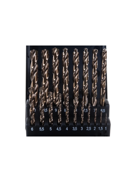 Набор сверл по металлу HSS-Co (19 шт; 1-10 мм) Inforce 11-01-326