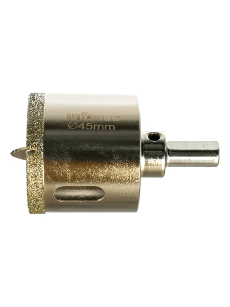 Коронка алмазная по стеклу и керамике (45 мм; 30 мм) Inforce 11-01-074