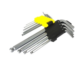 Набор имбусовых ключей с шаром Inforce 9шт 55623