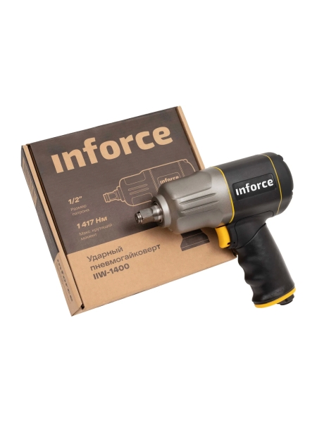 Ударный пневмогайковерт (1417 Нм; 1/2") Inforce IIW-1400